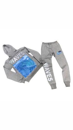 MPR CLOTHING GREY 3M Ride THE WAVE Sweatsuit.