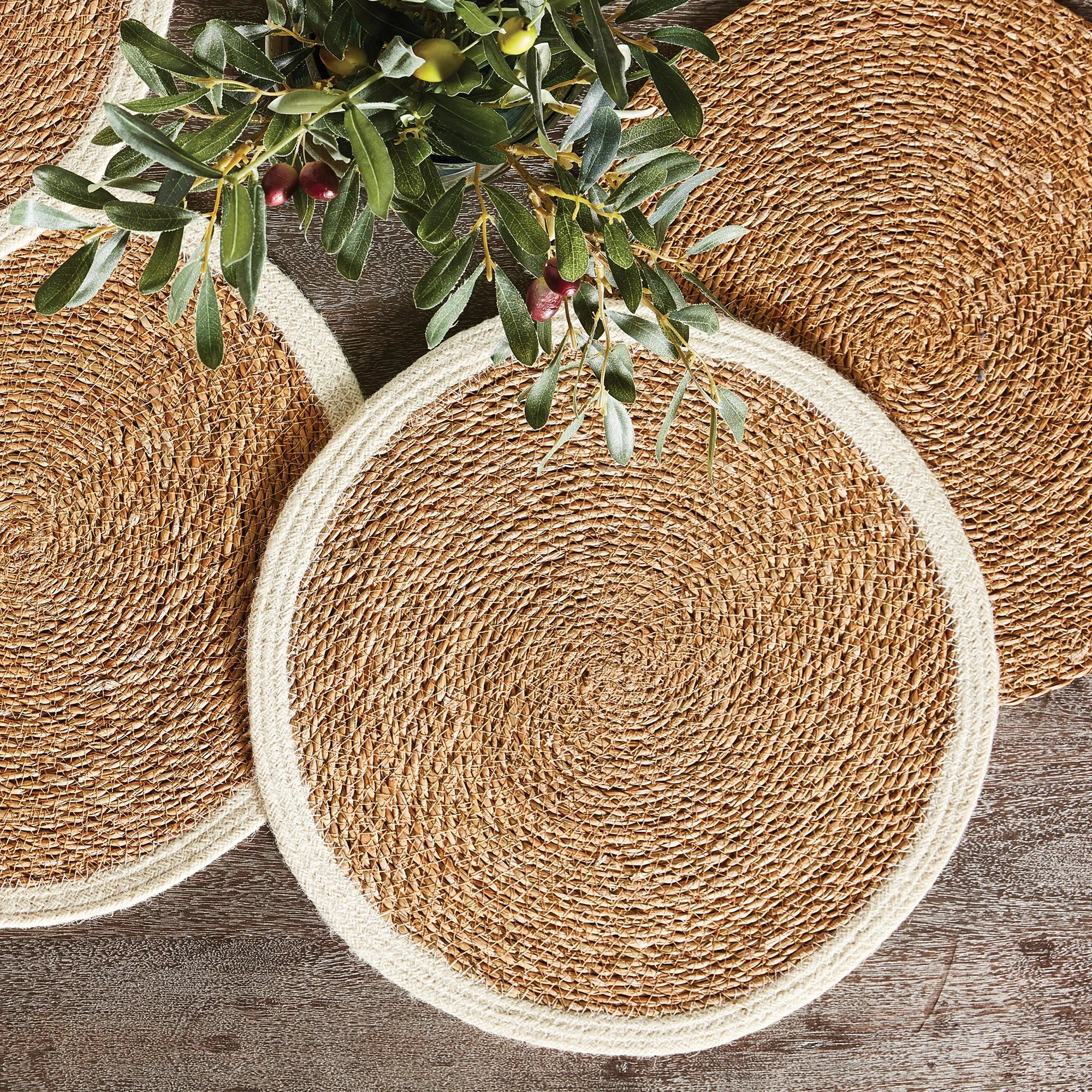 NAPA Home & Garden, JUTE ROUND PLACEMAT,NDB406WH