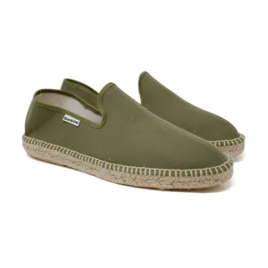 Napoli Eco Friendly Vegan Slip on Espadrilles - Olive Green