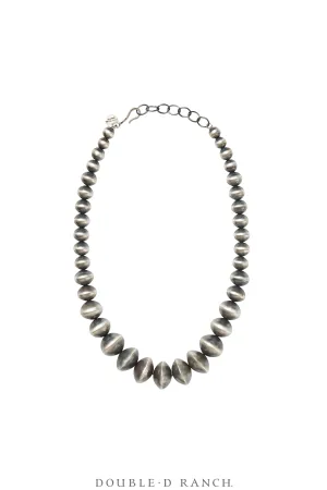 Necklace, Desert Pearls, Sterling Silver 18", Hallmarked, Contemporary, 3345