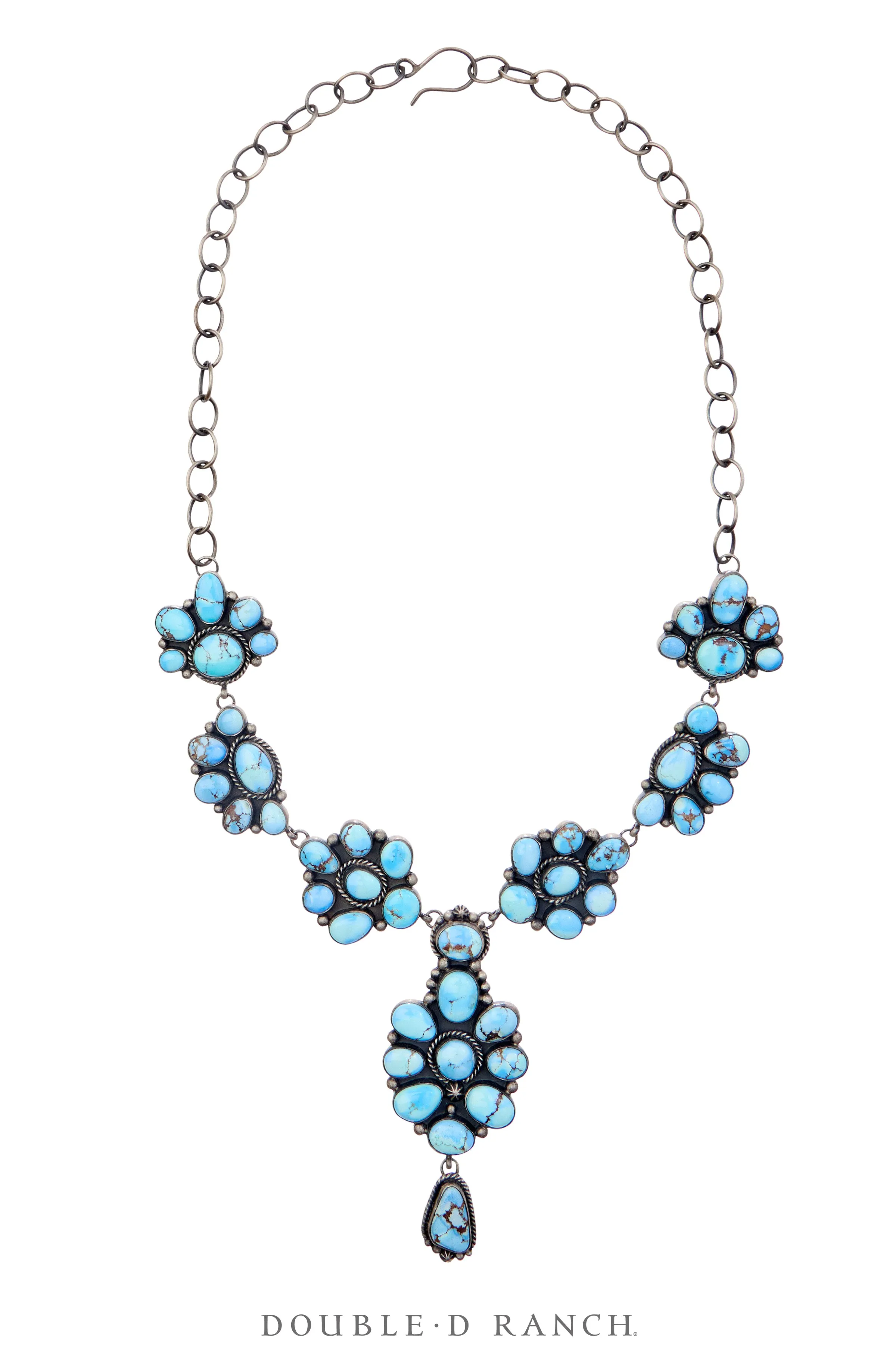 Necklace, Statement, Turquoise, Golden Hills, Matching Earrings, Hallmark, Contemporary, 3526