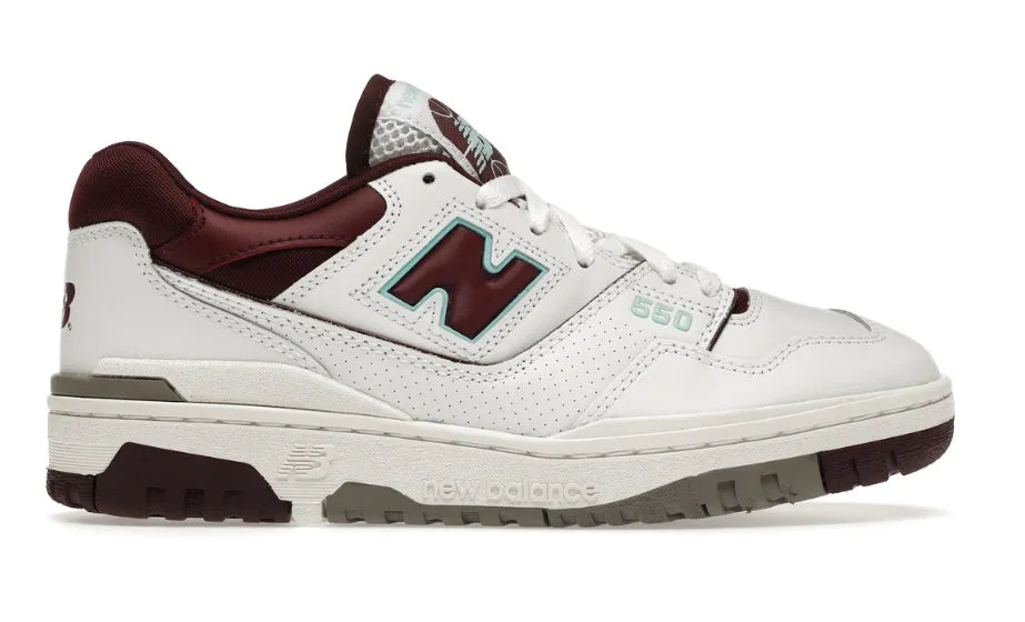 New Balance 550 Burgundy Cyan