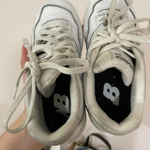 New Balance 550 White Sneaker Size 12 Toddler