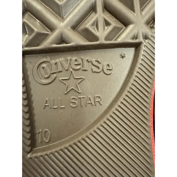 NEW CONVERSE x COMME DES GARCONS PLAY‎ CHUCK 70 &quot;EGRET RED MIDSOLE&quot; US MEN'S 10