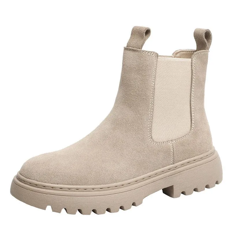 New Martin Boots Women's British Style Frosted Leather Women's