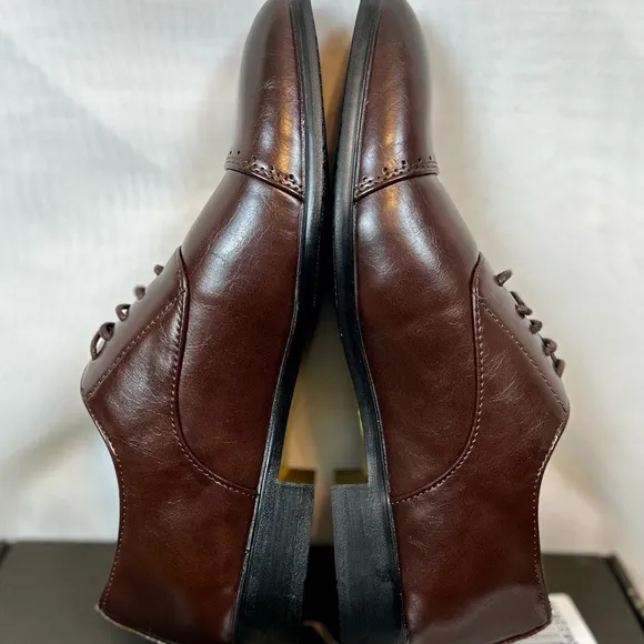New NYC Mens DAMIAN Faux Leather Cap toe Oxfords Dress Shoes / Sz 8