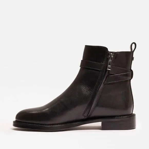 NEW SAM EDELMAN nolynn buckle bootie in black