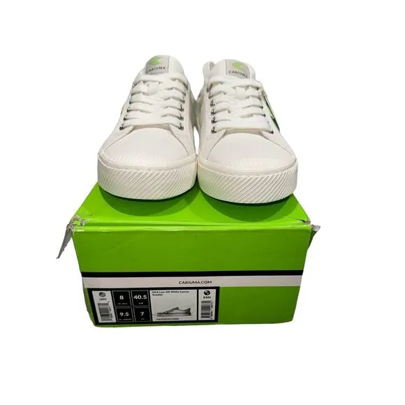 NIB! Cariuma OCA Low Off-White Canvas Sneaker - Size 9.5