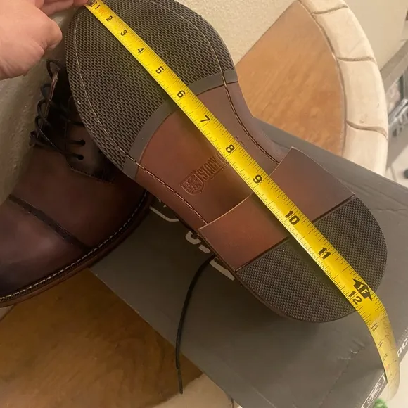 NIB Stacy Adams Flemming Grey Leather Dress Oxford Shoes