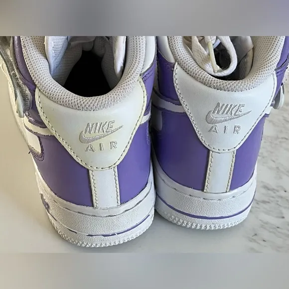 Nike AF1 mid 06 GS white with custom paint.  Boys youth size 5.5/womens 7.5