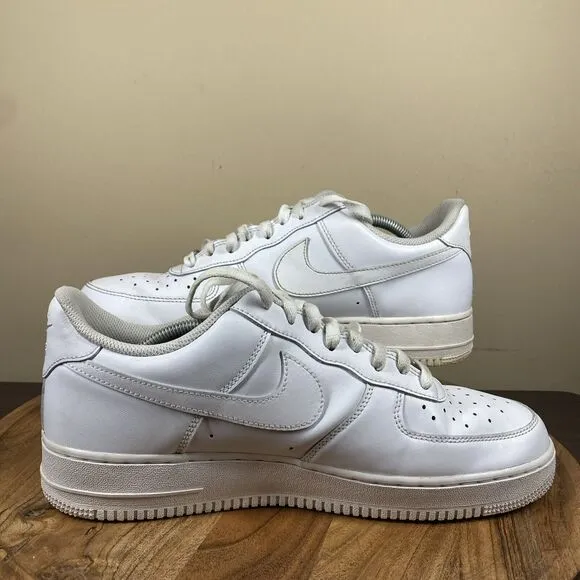 Nike Air Force 1 07 Low Mens Triple White Size 11.5 Low Top Shoes
