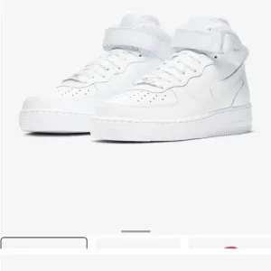 Nike Air Force 1 High Top Leather Sneakers.