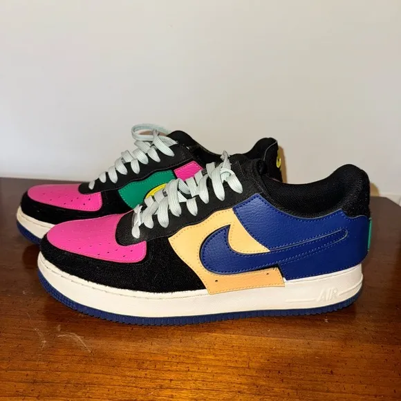 Nike Air Force 1/1 Black Multicolor - Men Size 10.5 #DB2576-001