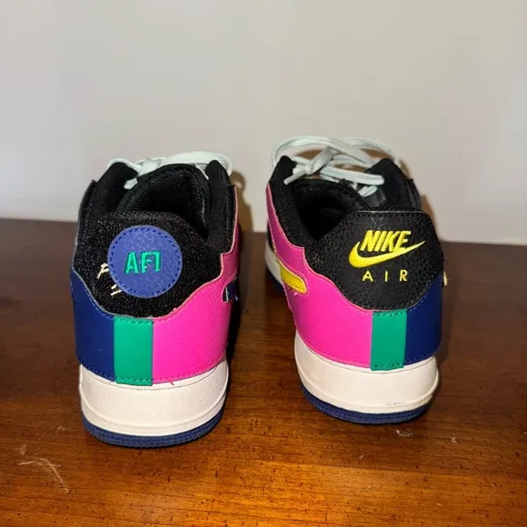 Nike Air Force 1/1 Black Multicolor - Men Size 10.5 #DB2576-001