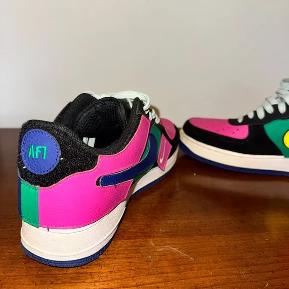 Nike Air Force 1/1 Black Multicolor - Men Size 10.5 #DB2576-001