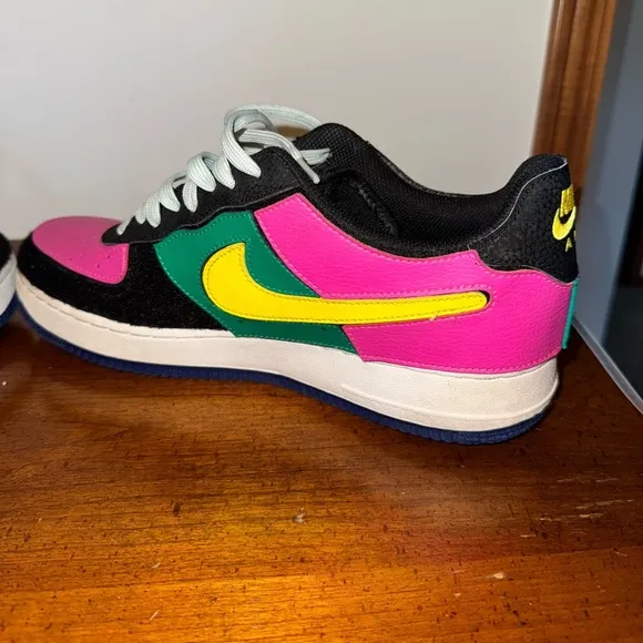 Nike Air Force 1/1 Black Multicolor - Men Size 10.5 #DB2576-001