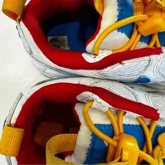 Nike Air Max 90 Toggle Slip On Kids Unisex White Yellow Blue Size 5C