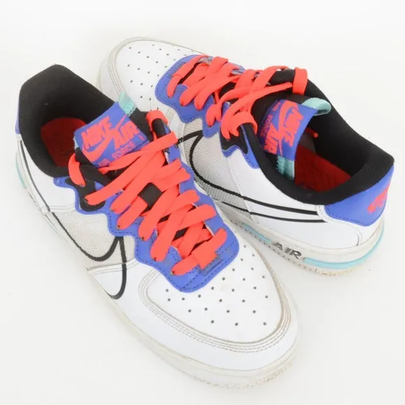 Nike Air Force 1 React Grade School CD6960-101 Sz 4.5Y (Youth) Sneakers Low Top