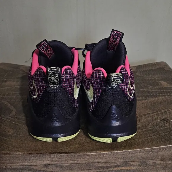 Nike Black and Pink Sneakers with Sleek Design, Unisex Yout