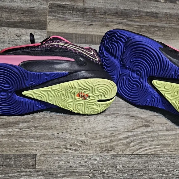 Nike Black and Pink Sneakers with Sleek Design, Unisex Yout
