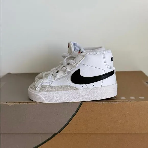 Nike Blazer Mid ‘77 Black/White Toddler Sneakers - SZ 6 C