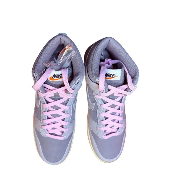 Nike Dunk High Premium Certified Fresh Grey Fog Pink/White Laces Size 9.5
