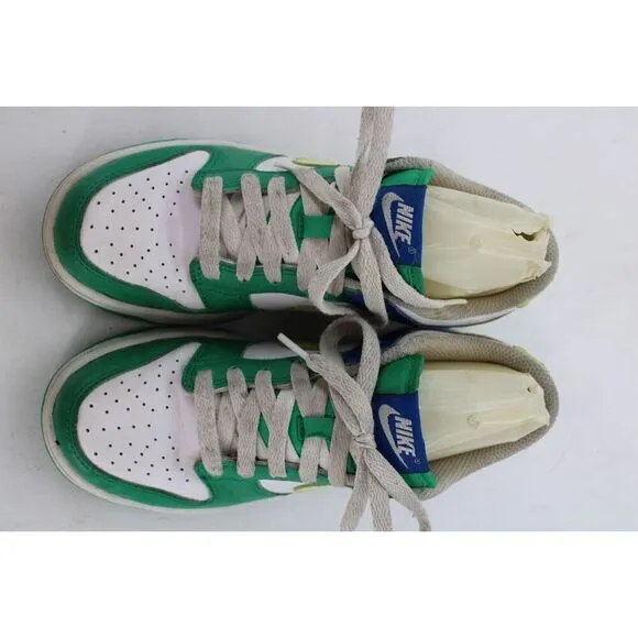 Nike Dunk Low GS Stadium Green Game Royal FN6973-100 Green Blue White YOUTH 4Y