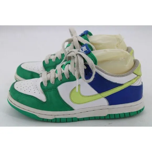 Nike Dunk Low GS Stadium Green Game Royal FN6973-100 Green Blue White YOUTH 4Y