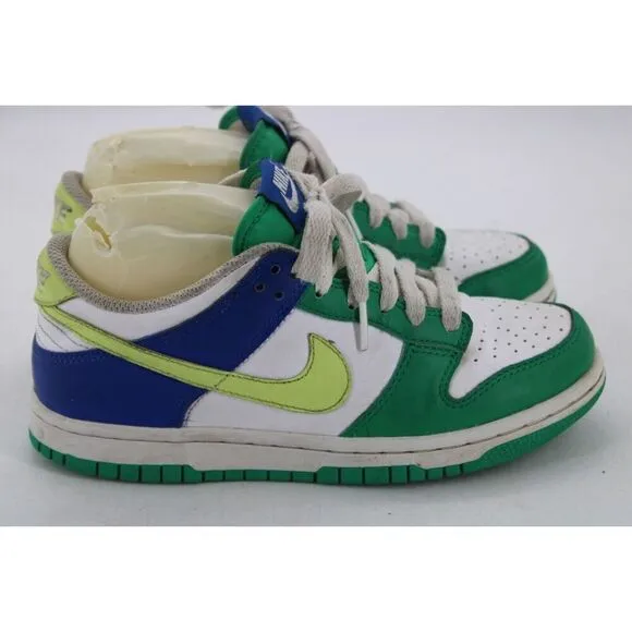 Nike Dunk Low GS Stadium Green Game Royal FN6973-100 Green Blue White YOUTH 4Y