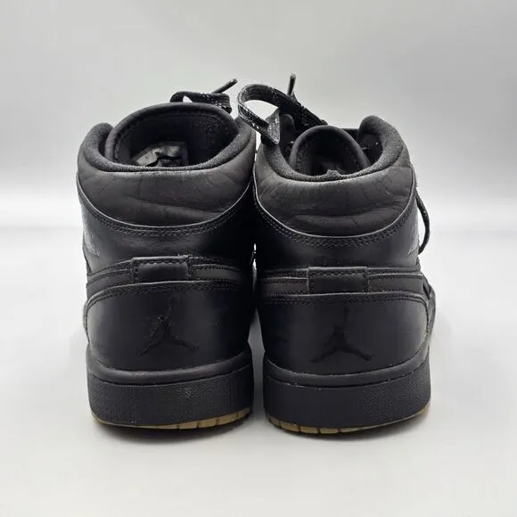 Nike Men's Size 8.5 US Air Jordan 1 Winterized Black Gum High Top Sneakers READ