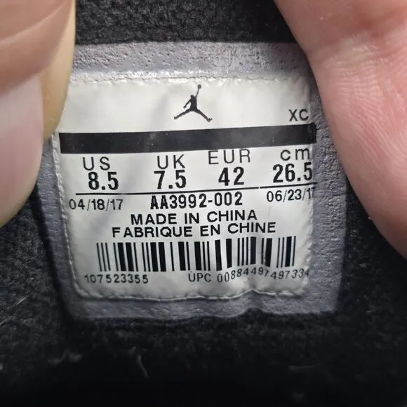 Nike Men's Size 8.5 US Air Jordan 1 Winterized Black Gum High Top Sneakers READ