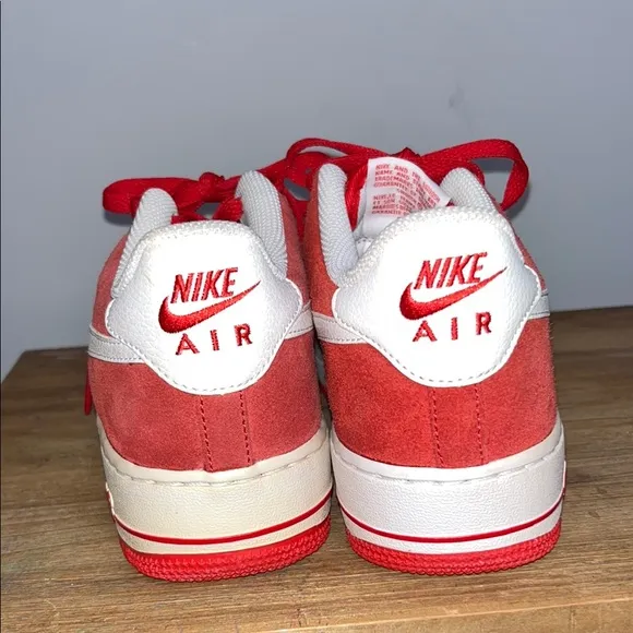 Nike Red and White Sneakers Air Force 1