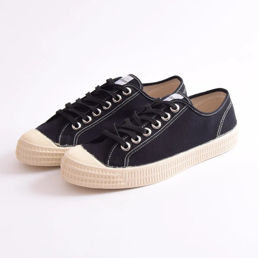 Novesta Star Master Black Contrast Stitching Ecru Shoes