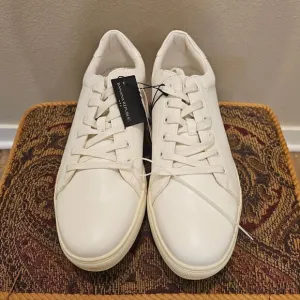 NWT - Banana Republic White Leather Sneakers Size 12