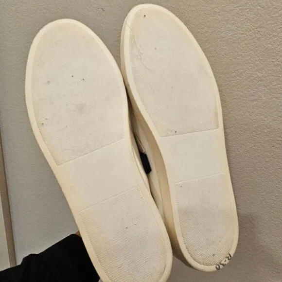 NWT - Banana Republic White Leather Sneakers Size 12