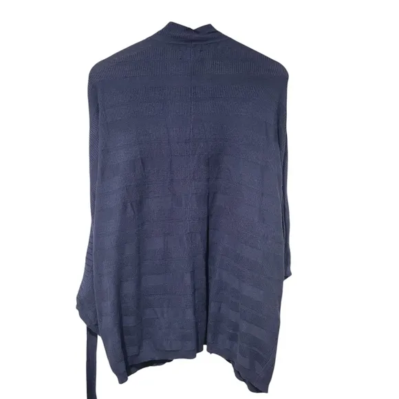 Nwt LUCKY BRAND Cinched Sleeve Navy Cardigan, Gently Used, Size L