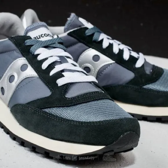 NWT Saucony Jazz Vintage Classic Sneakers Navy Blue White Silver Original Shoes