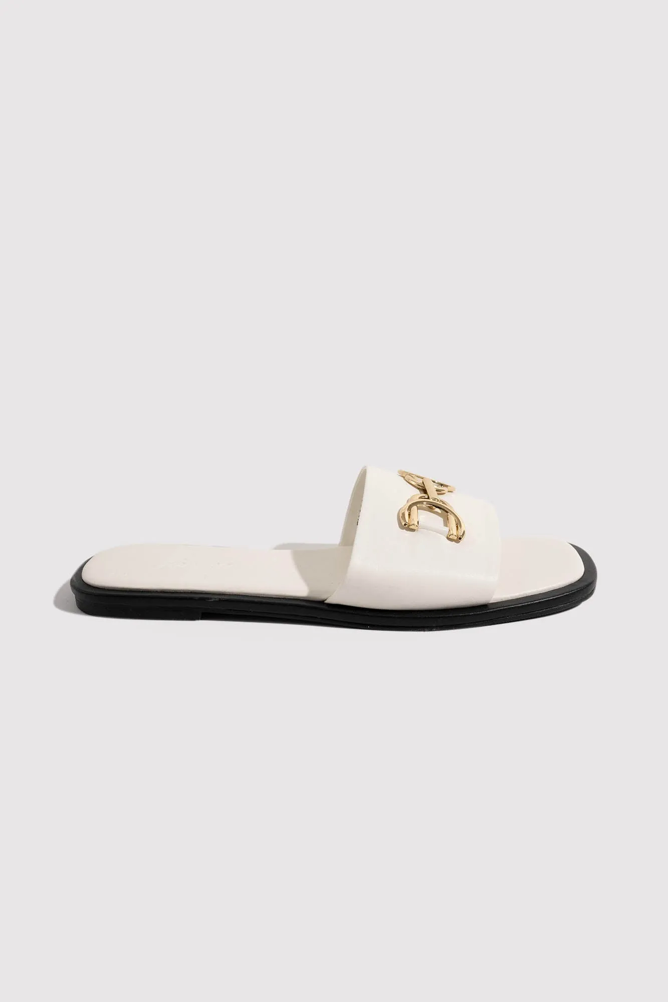 One Band Square Toe Buckle Sandals