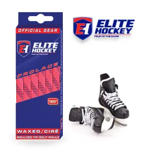 PINK WAXED HOCKEY LACES