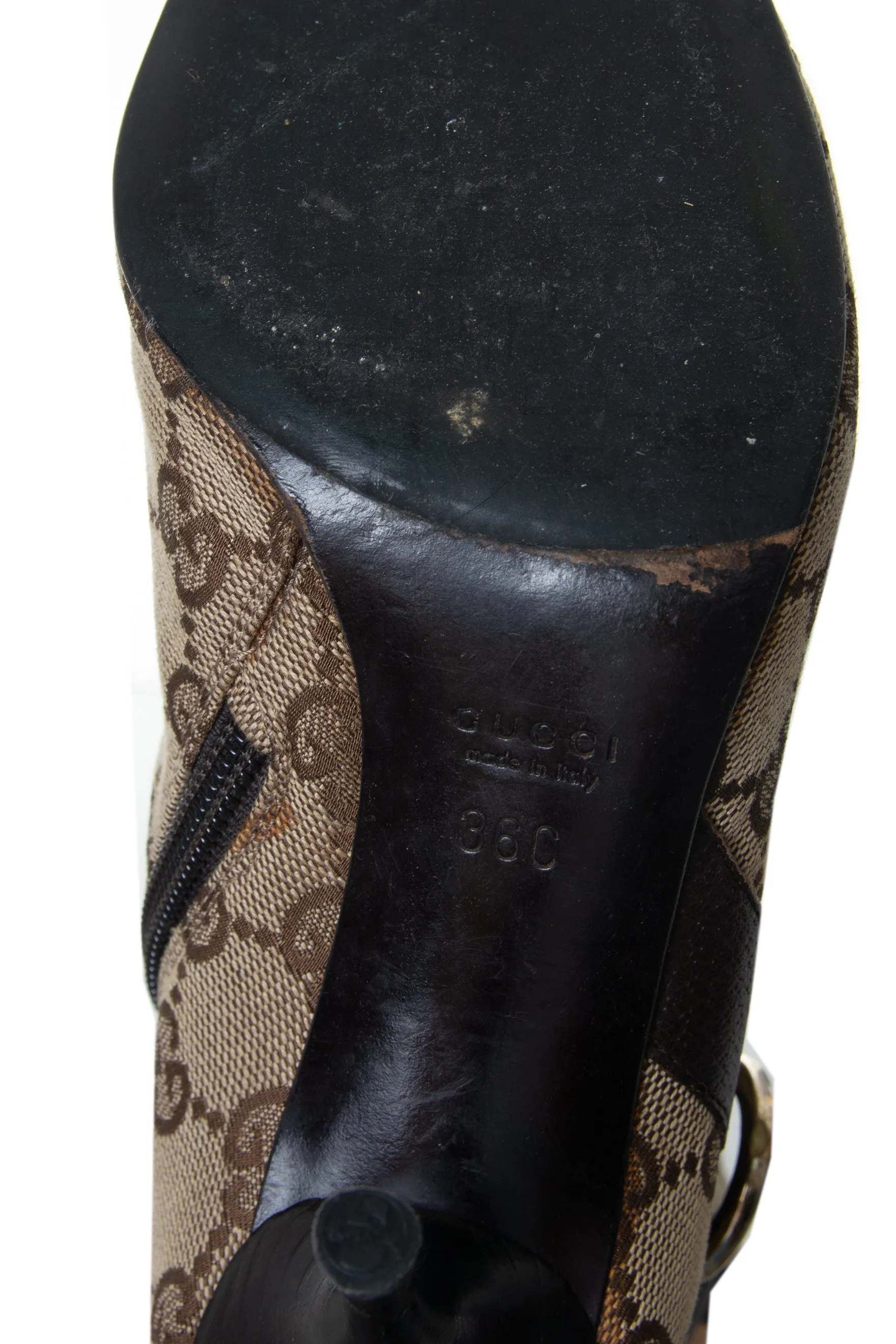 Pointed Toe Monogram Boots