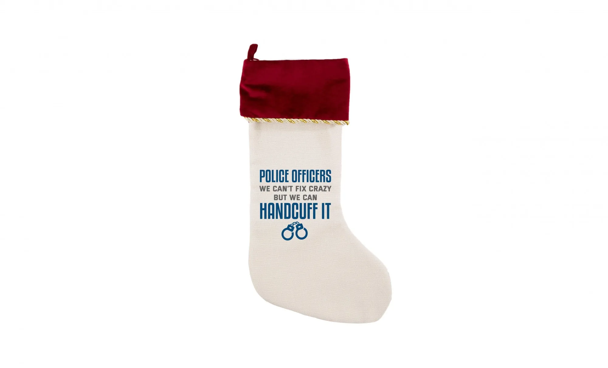 Police Officers We Can't Fix Christmas Stocking