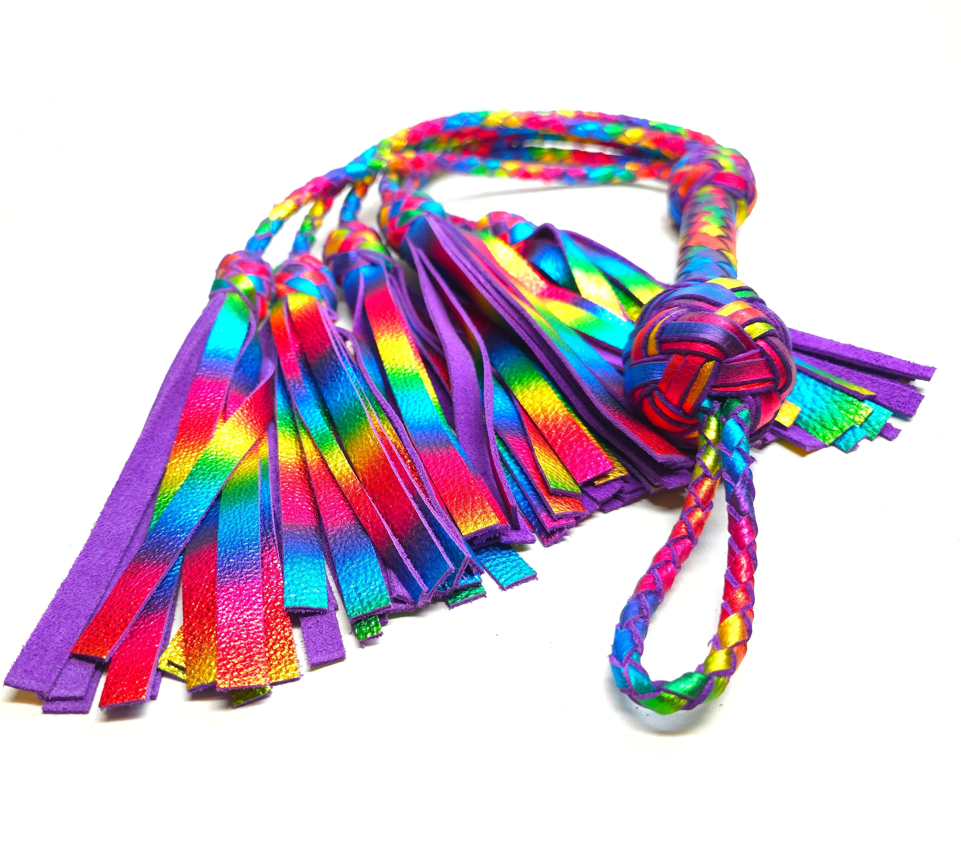 Rainbow Thumper Flogger - In Stock