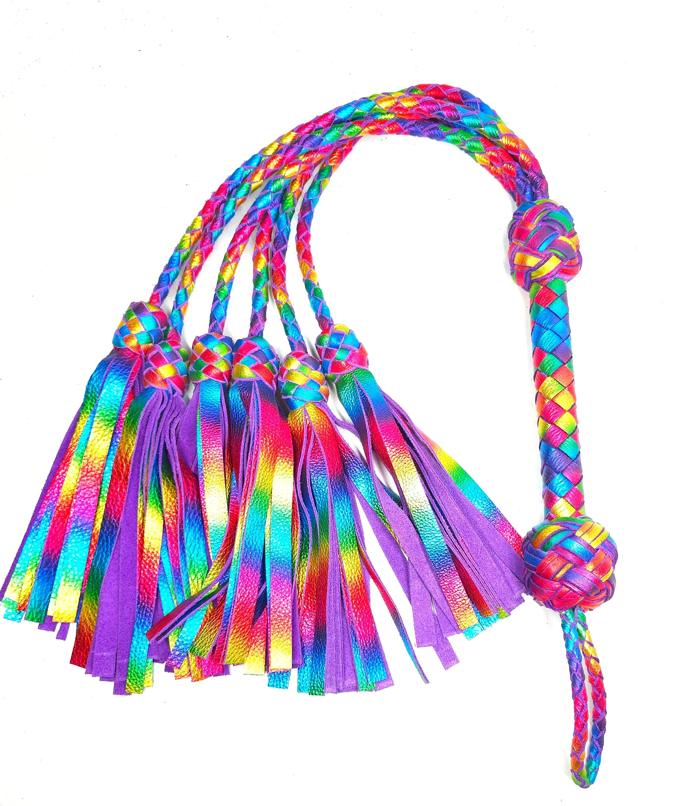 Rainbow Thumper Flogger - In Stock
