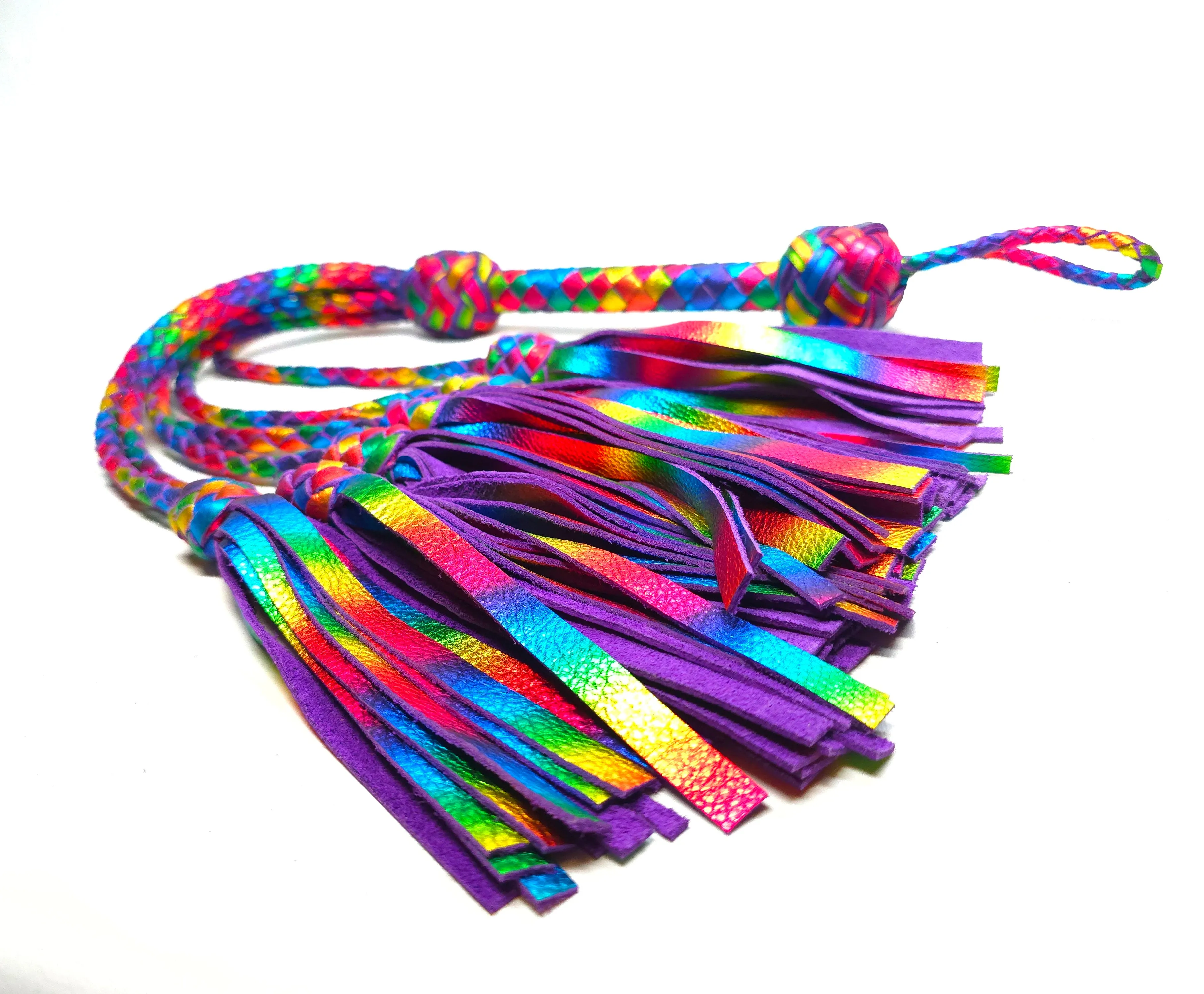 Rainbow Thumper Flogger - In Stock