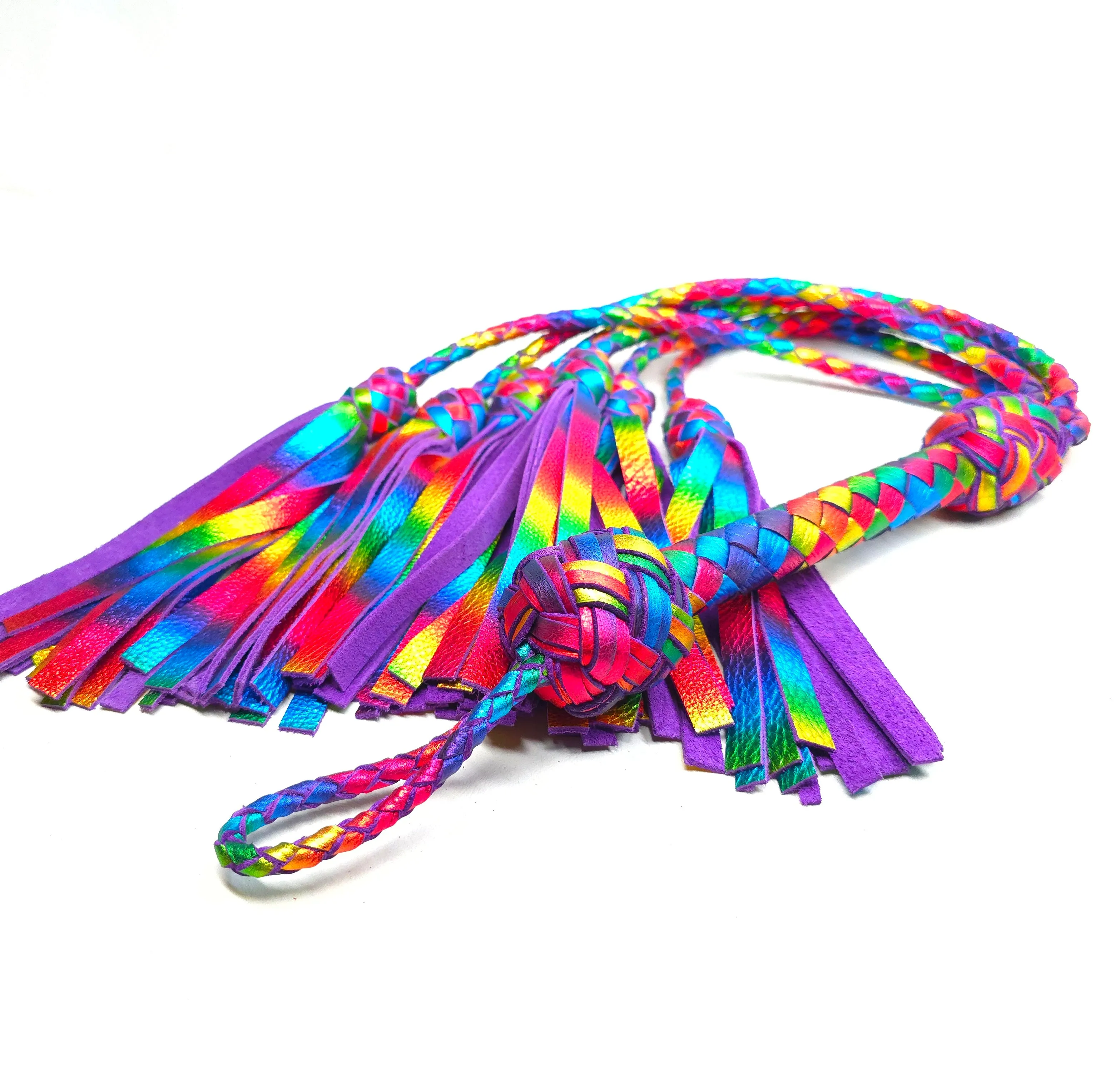 Rainbow Thumper Flogger - In Stock