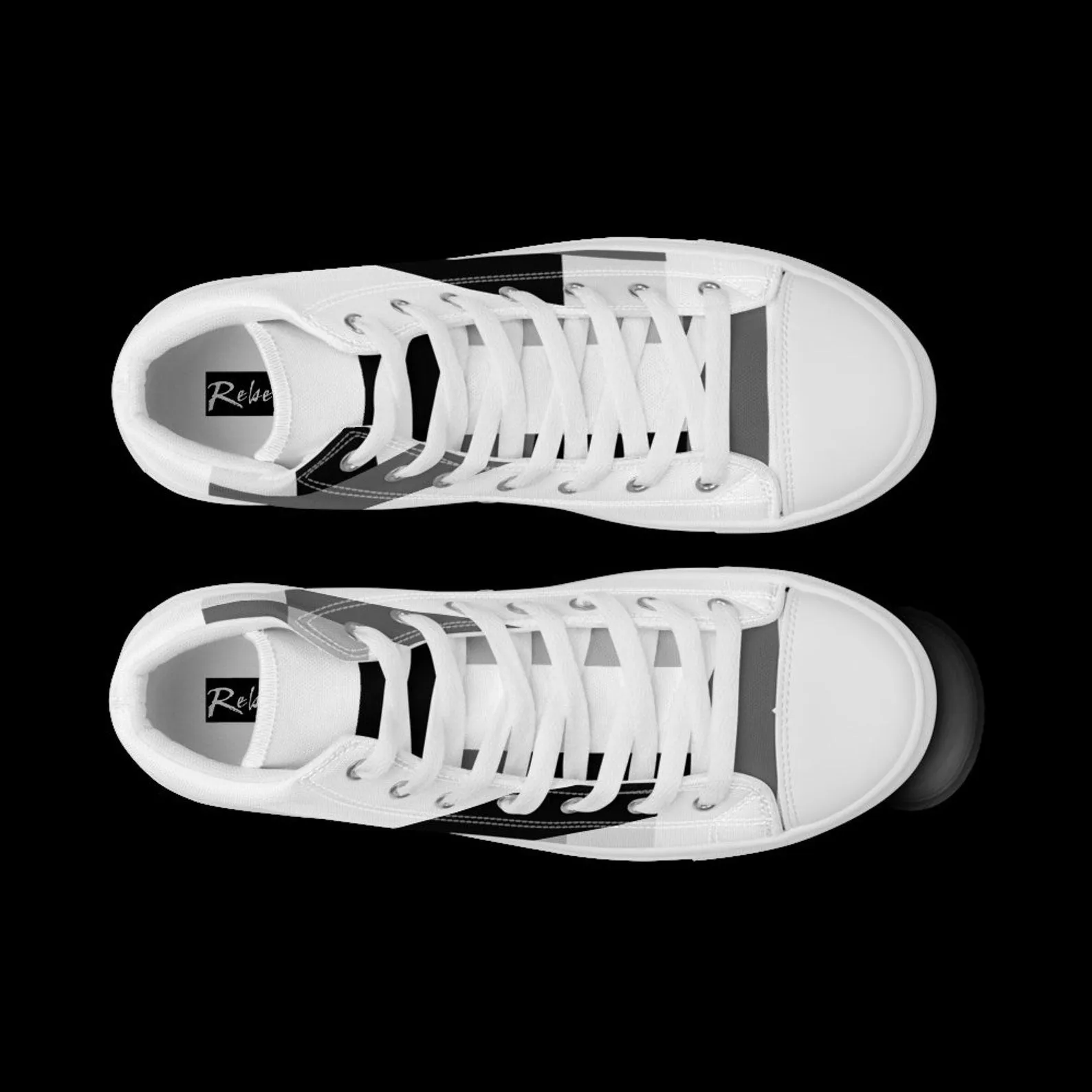 Rebel Eye Men’s High Top Canvas Shoes