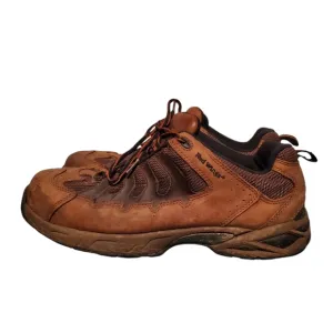Red Wing Shoes Brown Leather Lace-Up Steel-Toe Work Boots Men's Size 13D