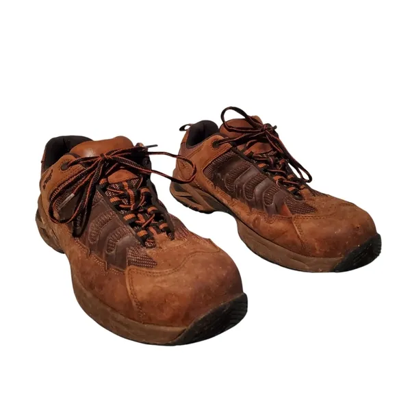Red Wing Shoes Brown Leather Lace-Up Steel-Toe Work Boots Men's Size 13D