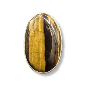 Ring Tiger's Eye Sterling Silver Size 8