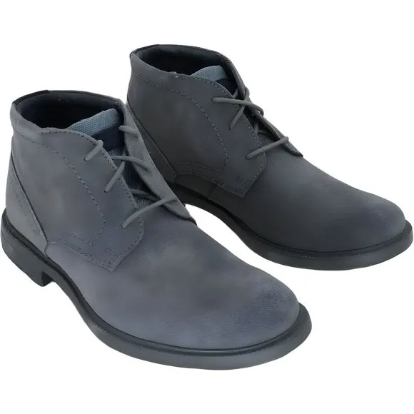 Rockport Men's Steel Grey Suede Chukka Boots Size 8 M US 41 EU